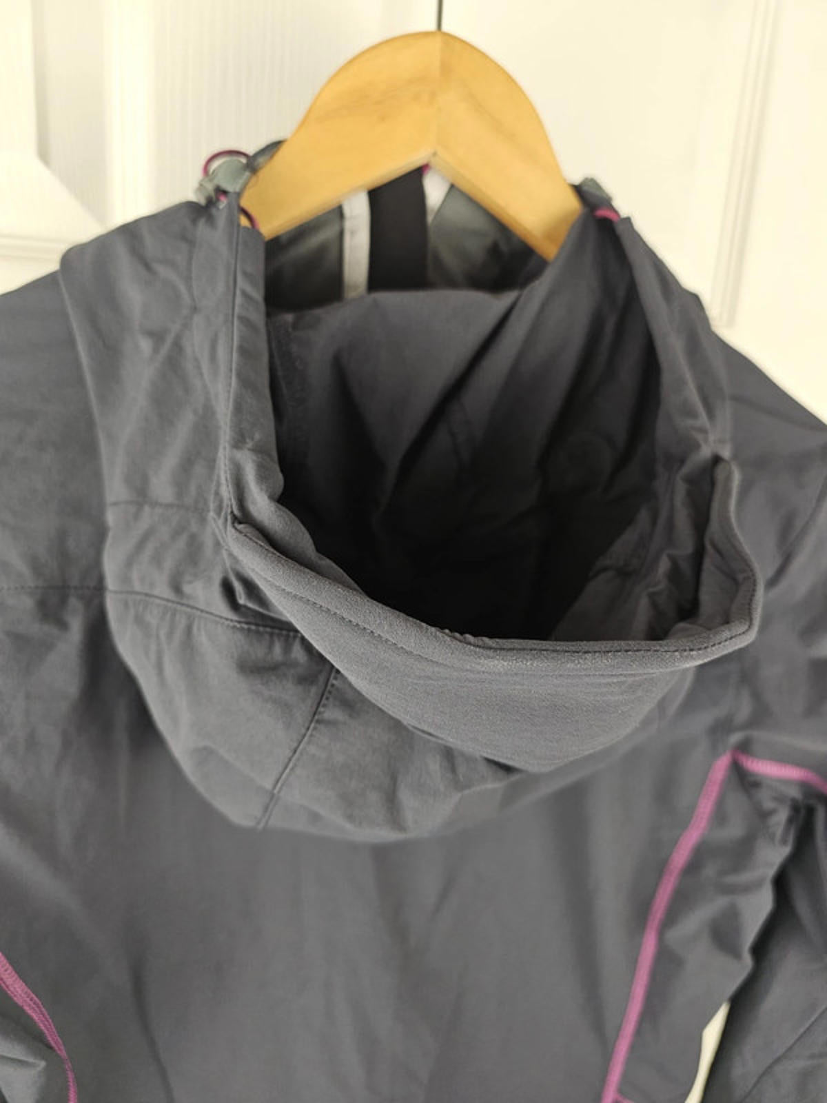 Rab Womens Full Zip Hooded Grey Soft Shell Activewear/Hiking Jacket - UK 12