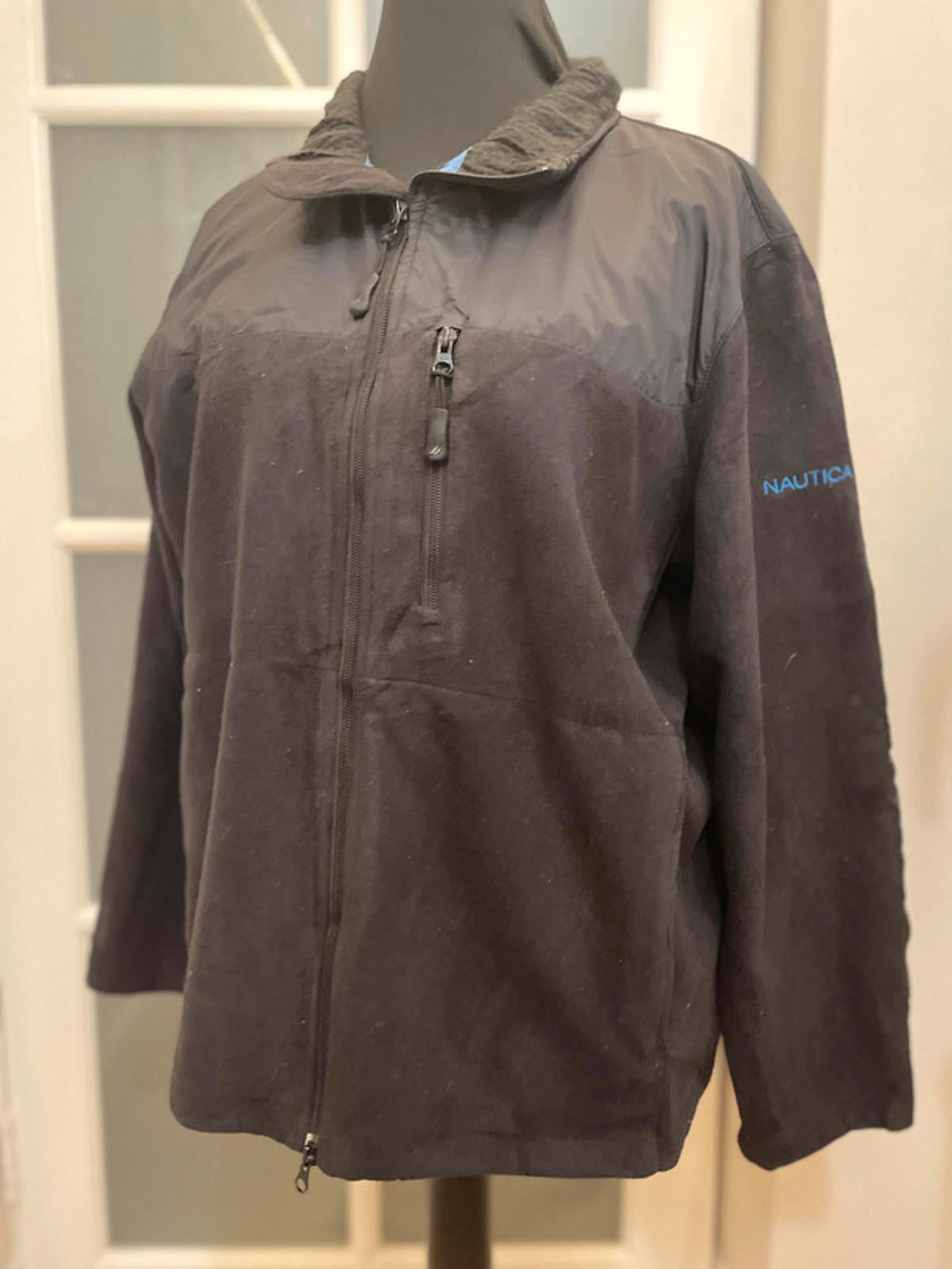 Vintage Nautica Full Zip Fleece Jacket - XL/Extra Large Warm Winter Autumn Sport Sailing