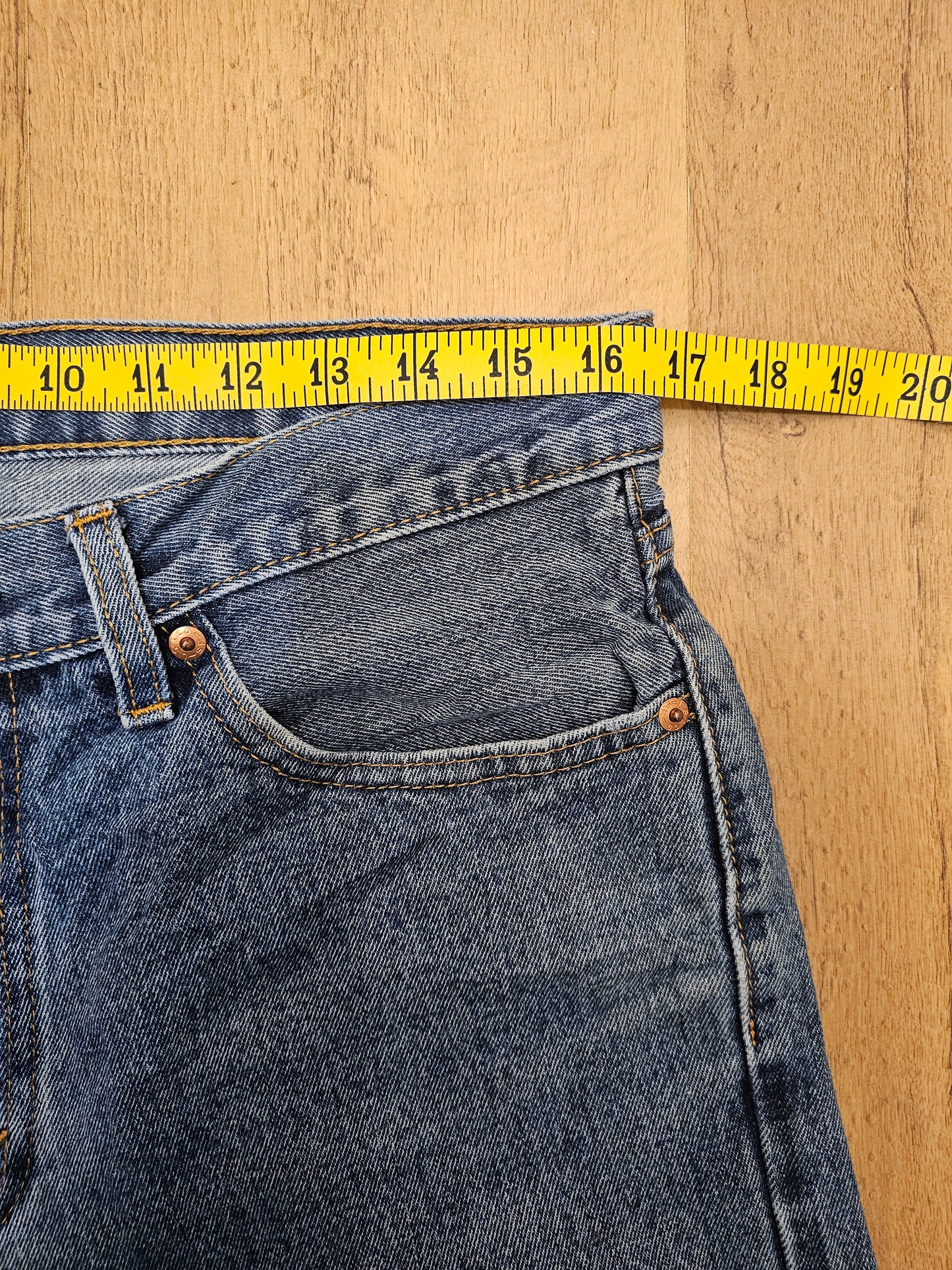 Levi's Blue Jeans 505 Regular Fit - W33/24L
