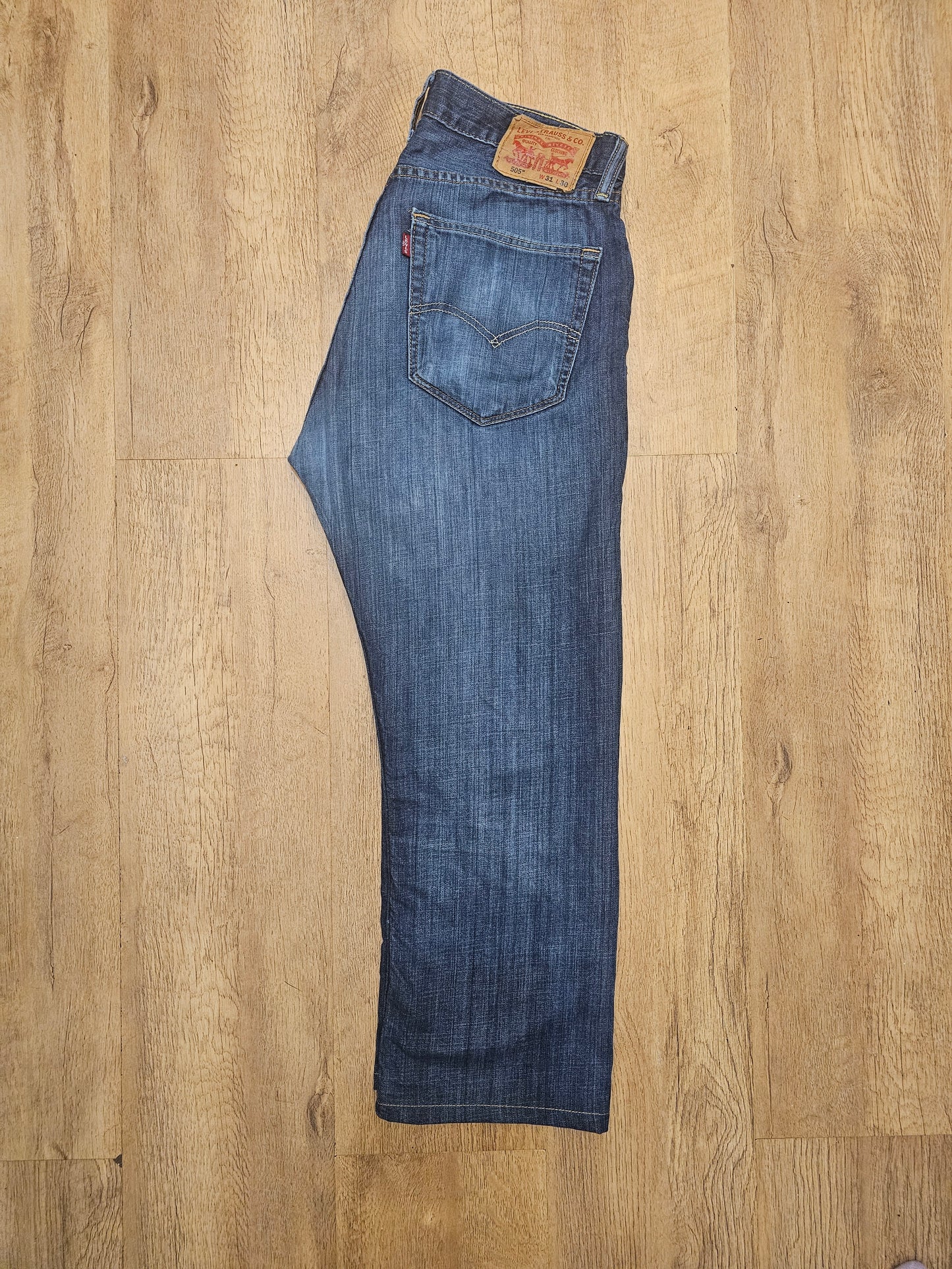 Levi's Original 505 Blue Jeans Regular Fit - W31/24L Denim