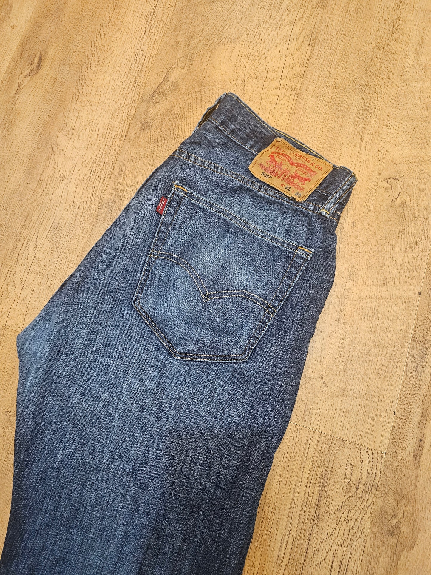 Levi's Original 505 Blue Jeans Regular Fit - W31/24L Denim