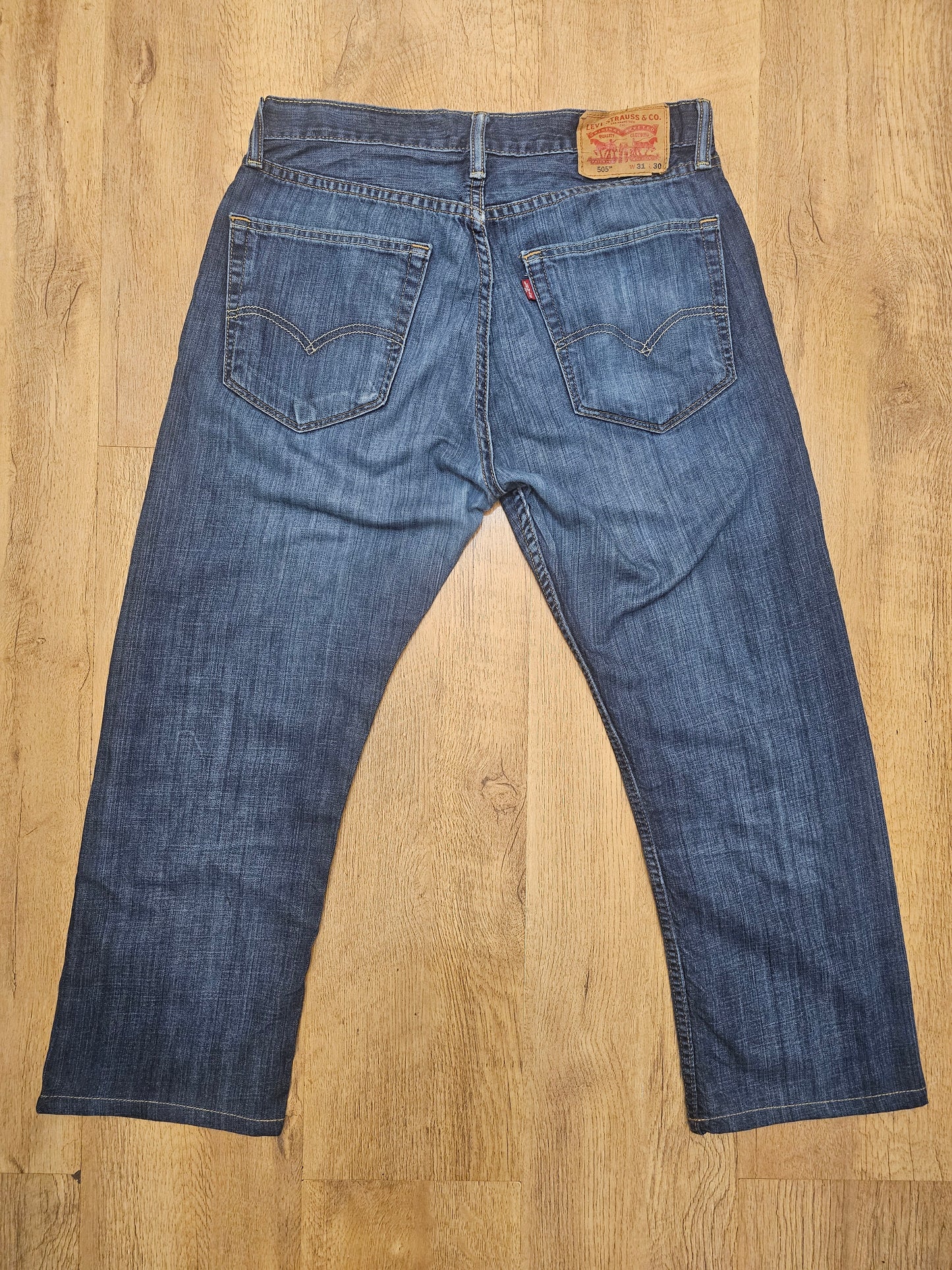 Levi's Original 505 Blue Jeans Regular Fit - W31/24L Denim