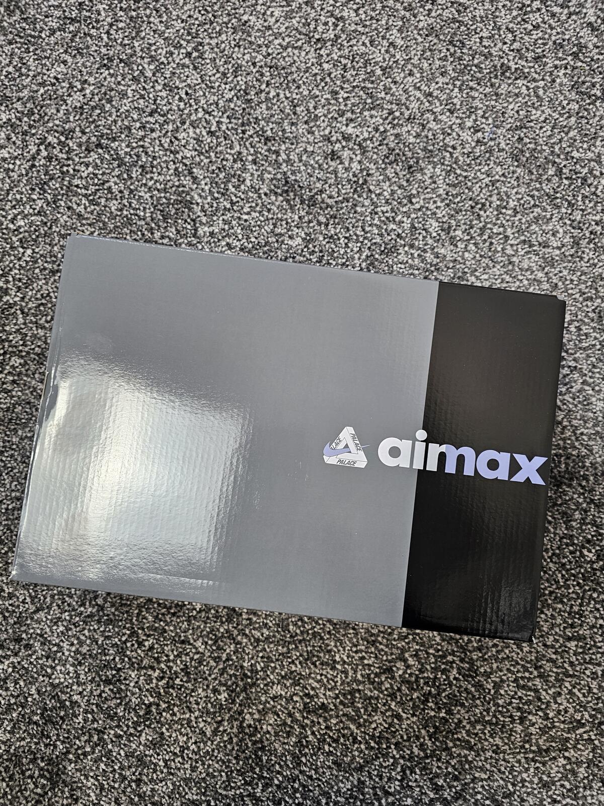 Palace x Nike Air Max 95 Big Bubble Trainers/Sneakers - UK 10 - Black/Silver