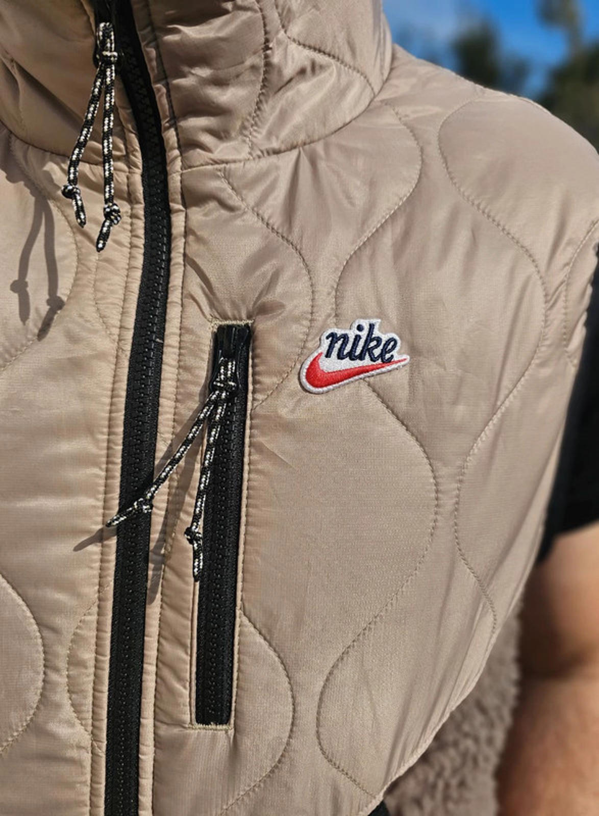 Nike Heritage Sherpa Fleece Body Warmer/Gillet Full Zip Jacket - M/Medium