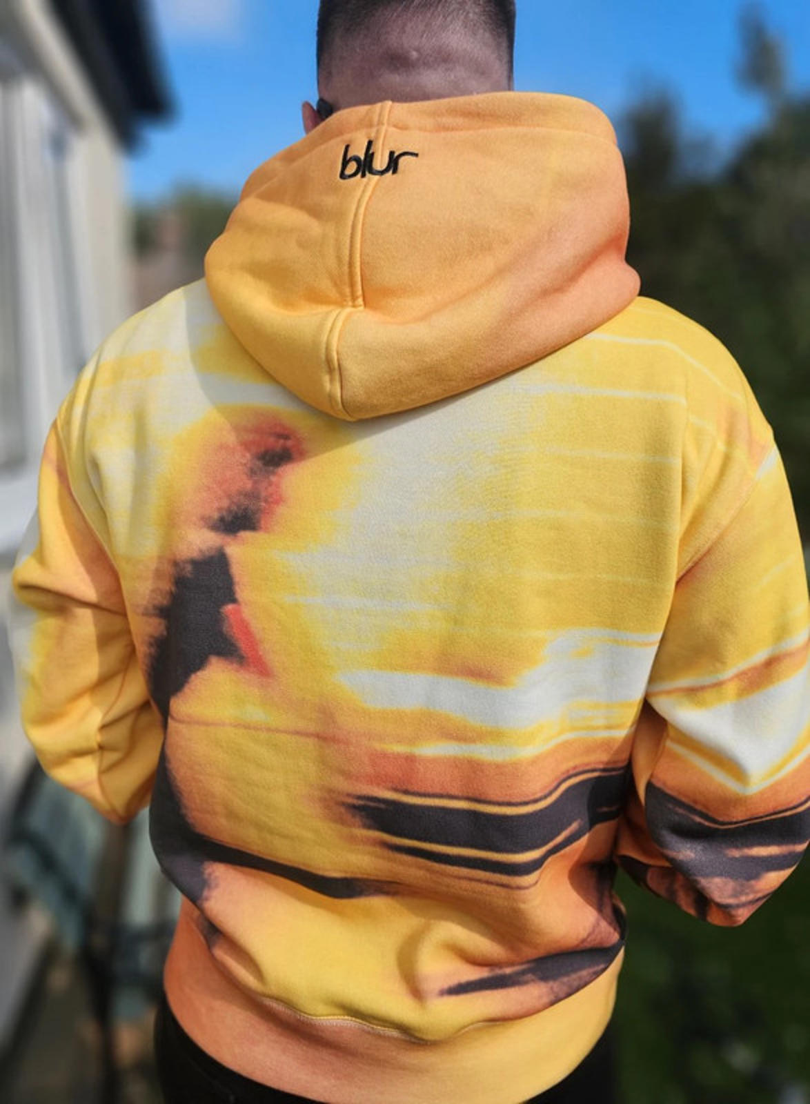 Limited Edition Blur X Pleasures Collab Pullover Embroidered Hoodie - L/Large