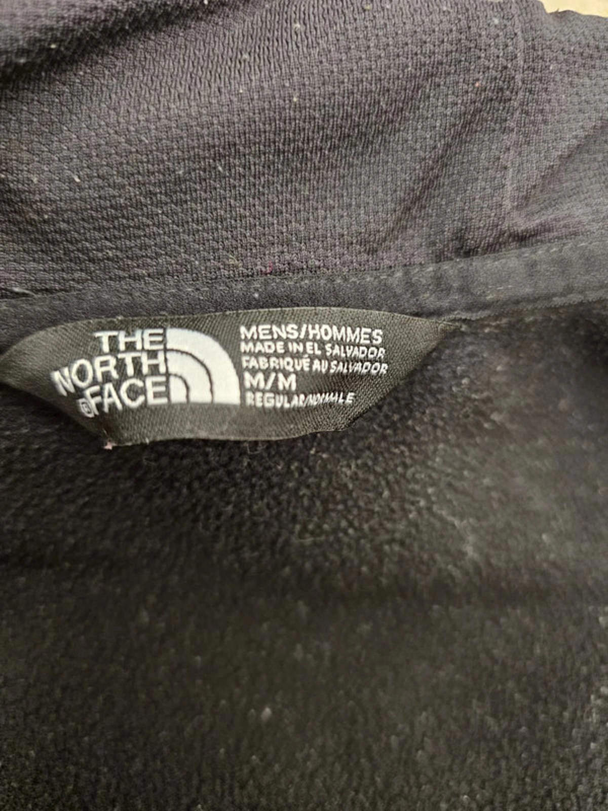 The North Face Mens Fleece Lined Full Zip Hoodie Jacket - M/Medium - Black/White