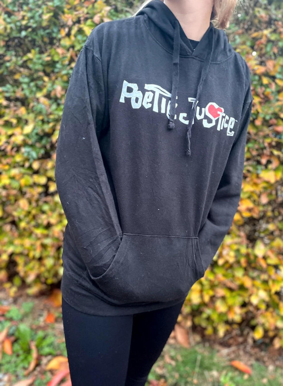 Unisex Poetic Justice Tupac Hip Hop Pullover Hoodie - M/Medium