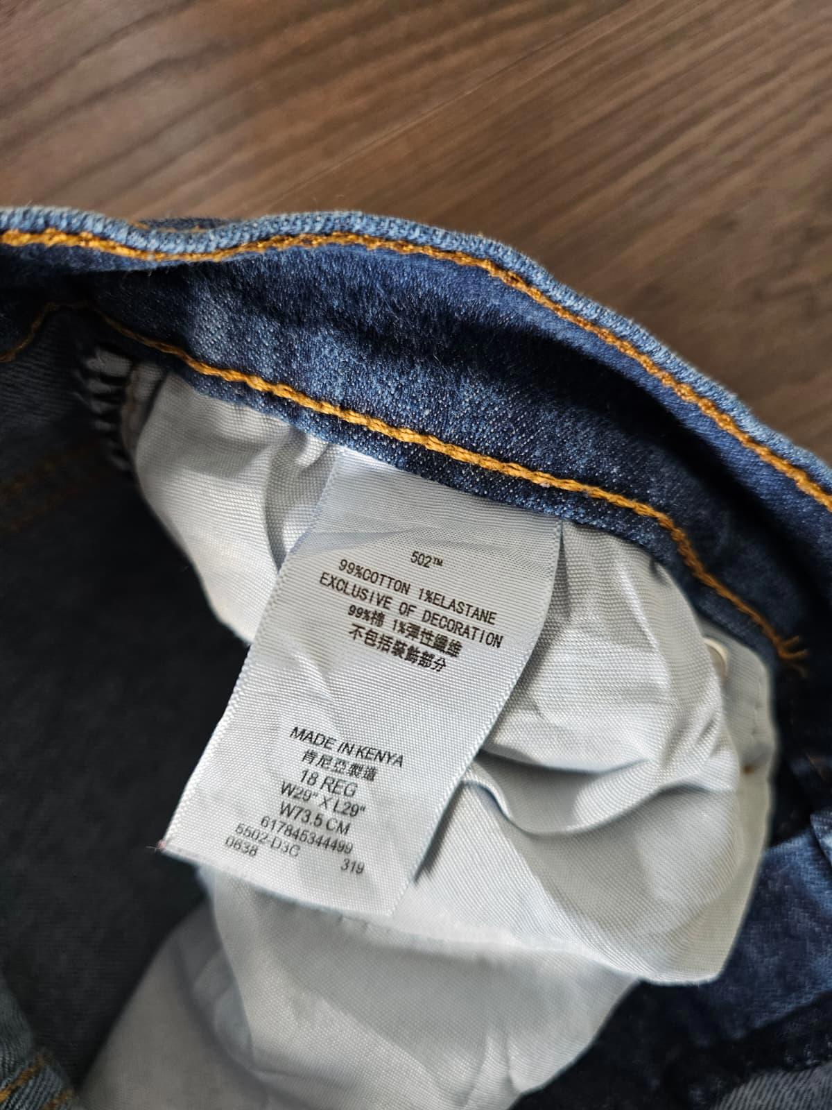 Levi's Teens/Small Mens Blue Jeans 502 Regular Taper Fit W28/30L Denim