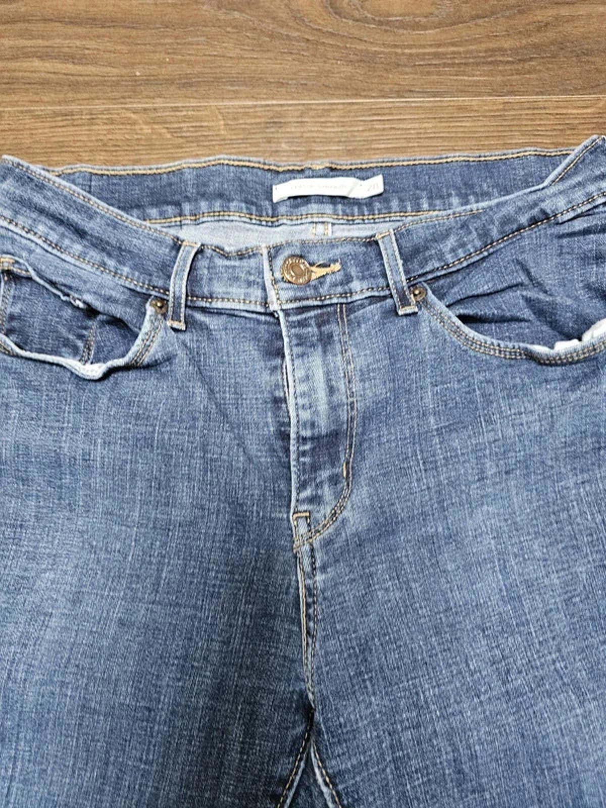 Levi's Womens Blue Jeans Classic Straight 6S W28/28L Denim Trousers Bottoms
