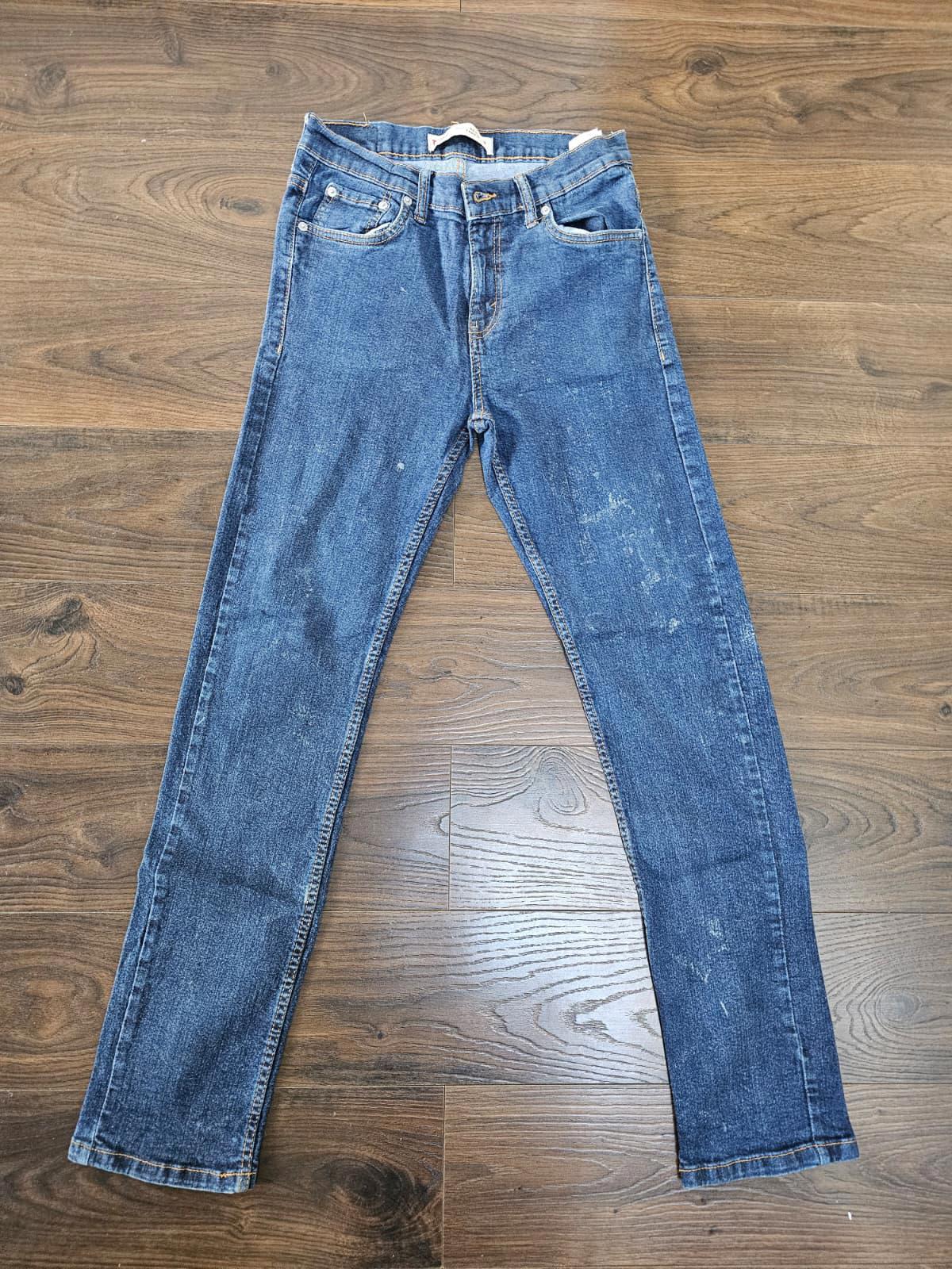 Levi's Teens/Small Mens Blue Jeans 502 Regular Taper Fit W28/30L Denim