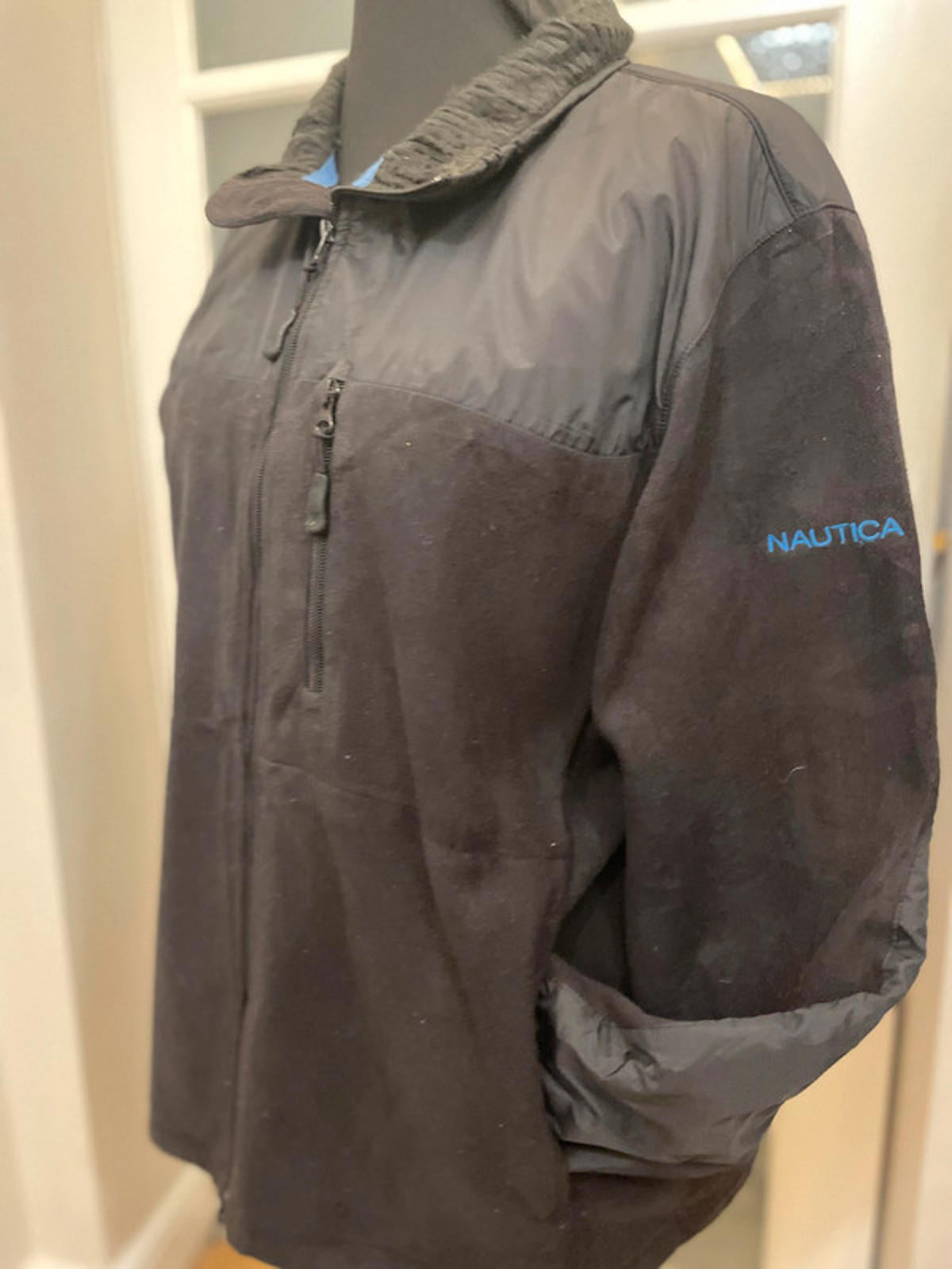 Vintage Nautica Full Zip Fleece Jacket - XL/Extra Large Warm Winter Autumn Sport Sailing