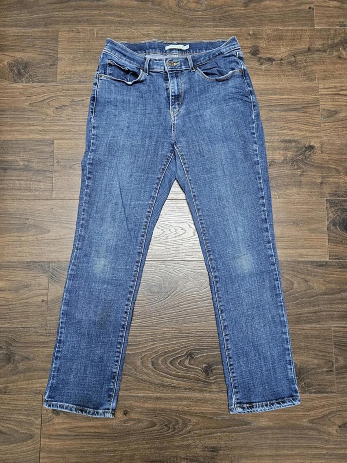 Levi's Womens Blue Jeans Classic Straight 6S W28/28L Denim Trousers Bottoms