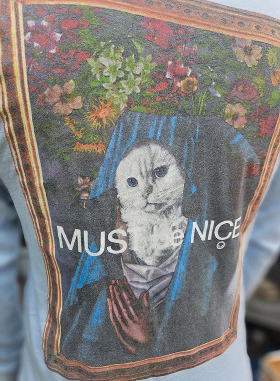 Ripndip Blue Long Sleeve Mother Nermal Print T-Shirt - M/Medium**