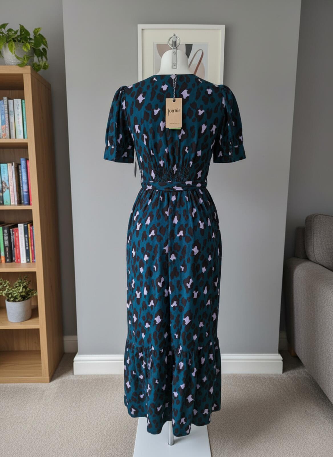 Joanie Womens Albertine Leopard Print Midaxi Midi/Maxi Spring Summer Dress - 8