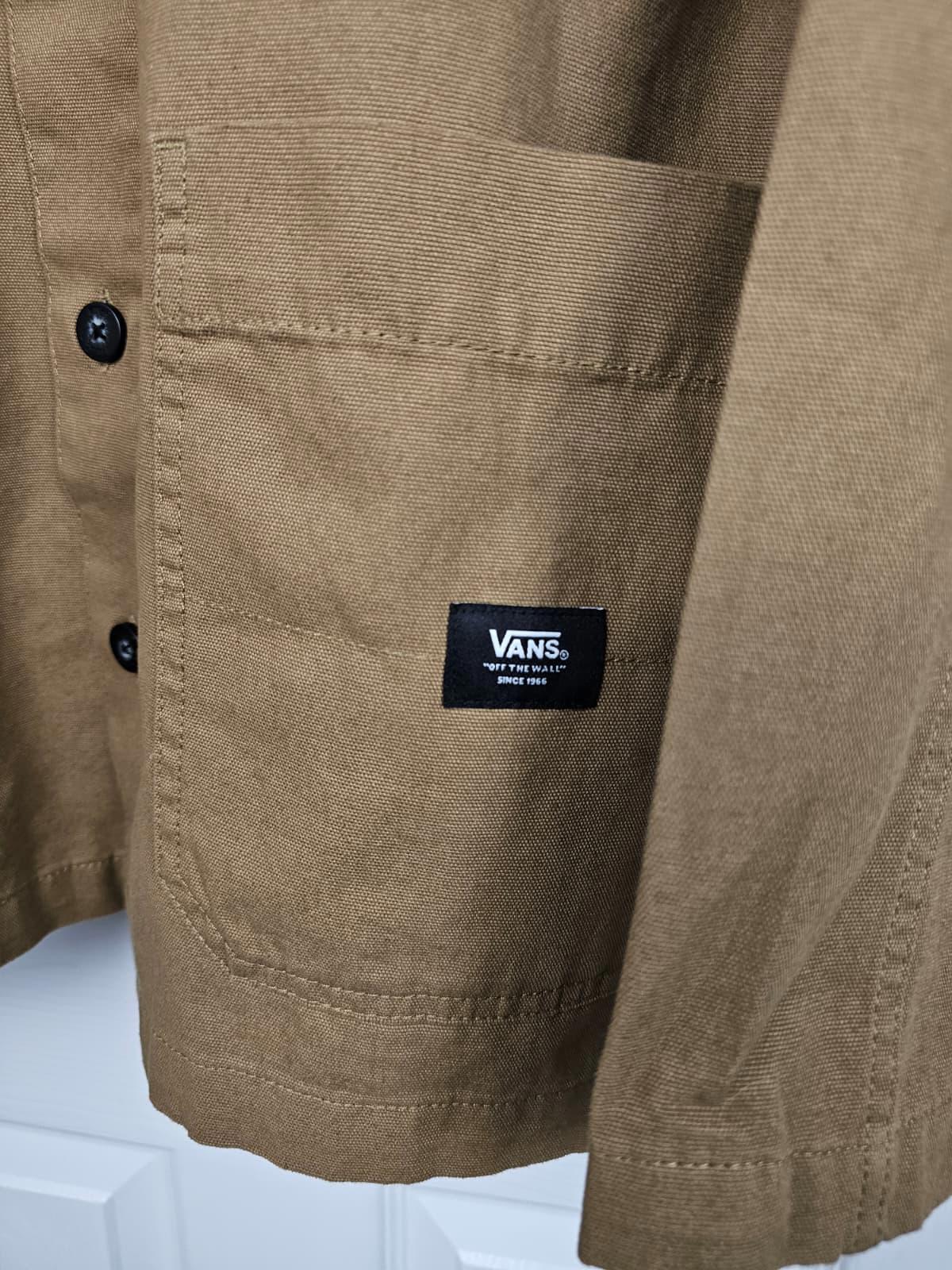VANS Mens Button Up Chore Jacket/Coat - M/Medium - Dark Beige