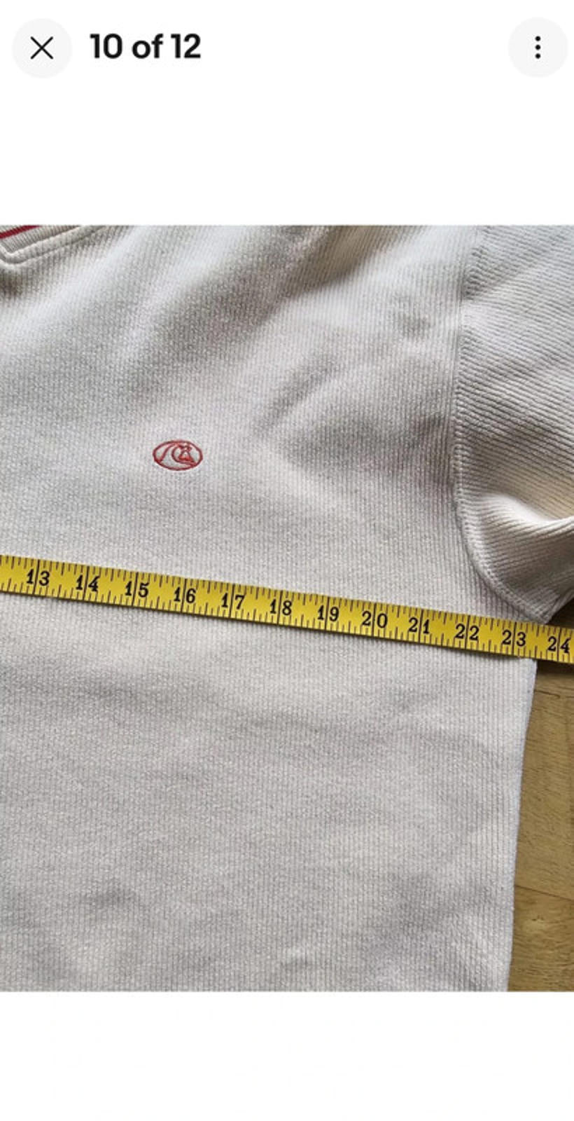 Vintage Quiksilver 90s Pullover V-Neck Jumper Sweater Sweatshirt - M/Medium L