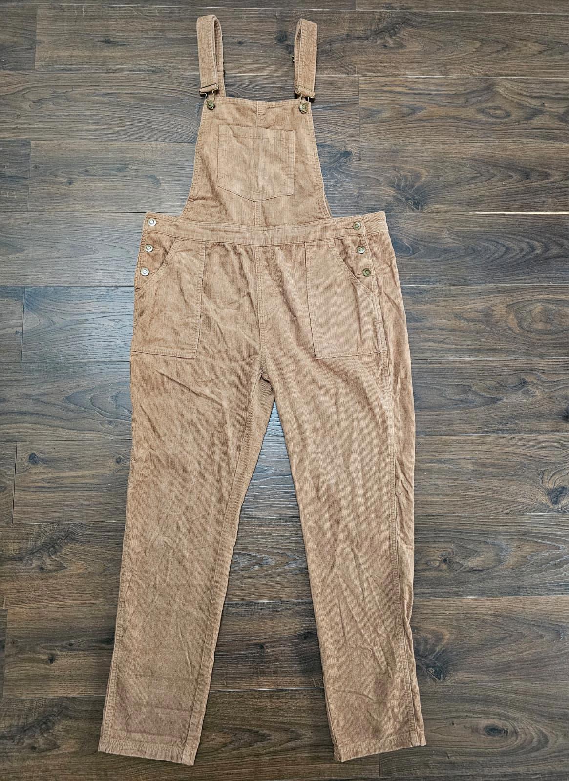 Passenger Womens Corduroy Dungarees - XL/Extra Large - Brown