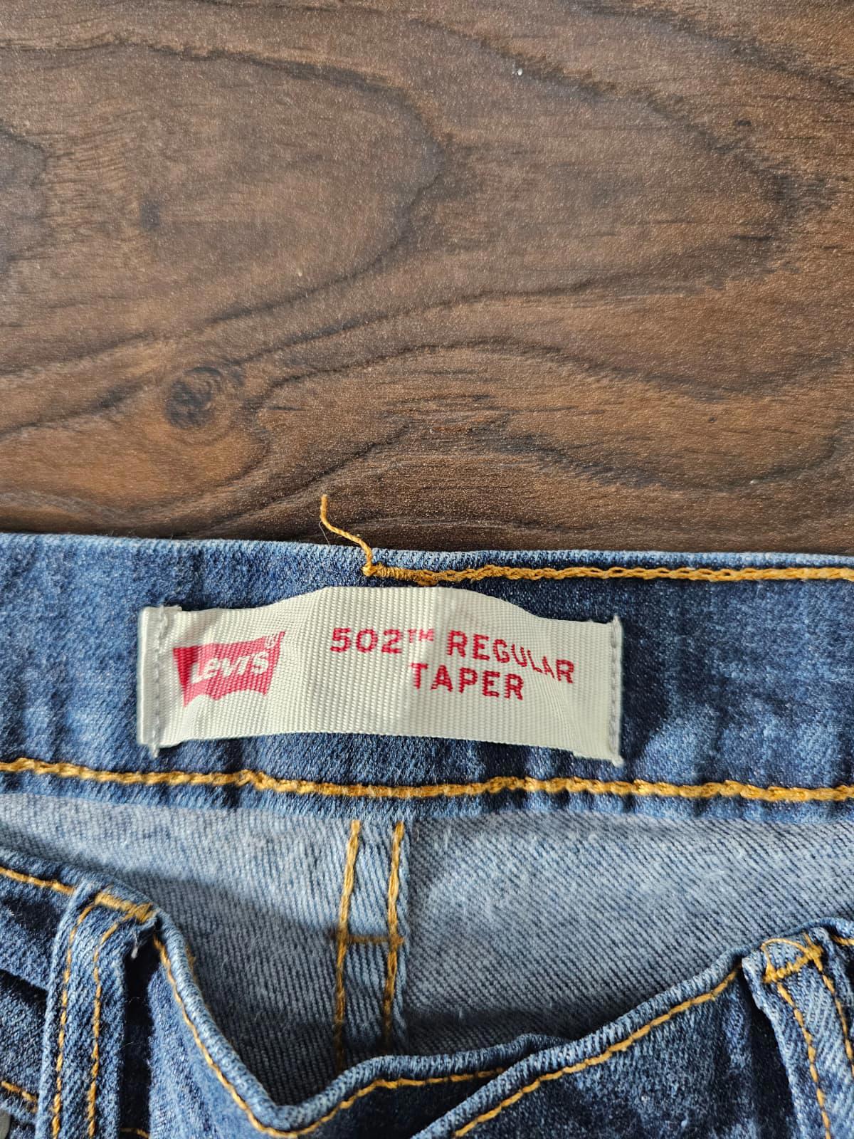 Levi's Teens/Small Mens Blue Jeans 502 Regular Taper Fit W28/30L Denim