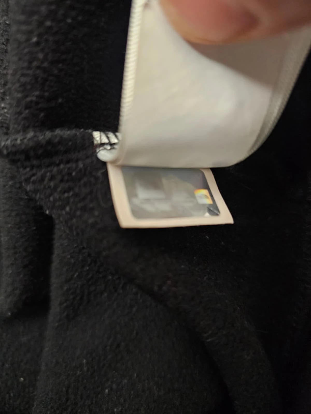 The North Face Mens Fleece Lined Full Zip Hoodie Jacket - M/Medium - Black/White