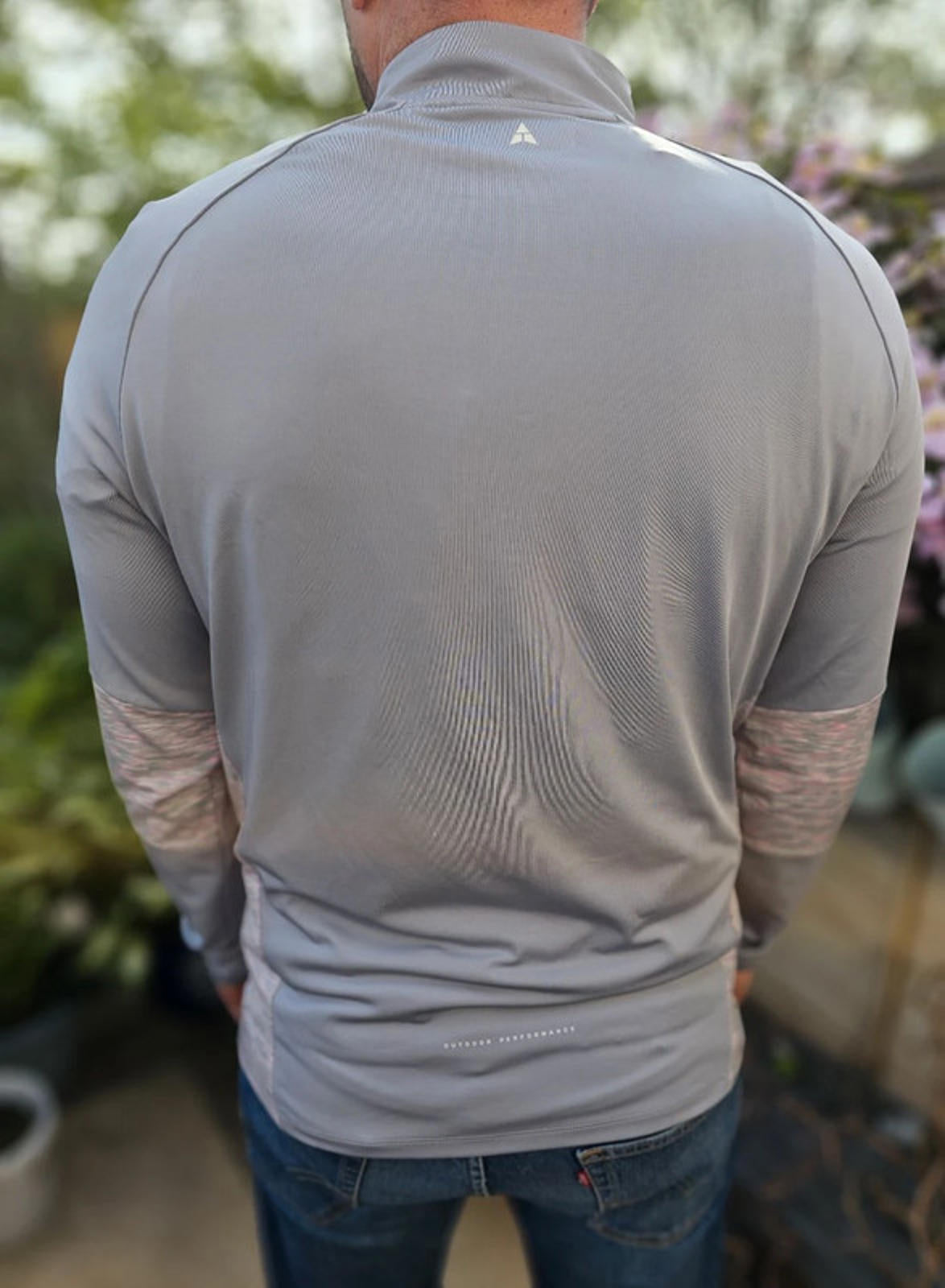 Technicals Long Sleeve Quarter Zip Top Grey - L/Large
