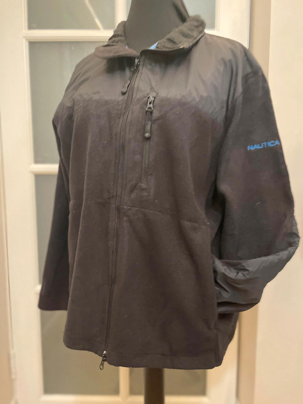 Vintage Nautica Full Zip Fleece Jacket - XL/Extra Large Warm Winter Autumn Sport Sailing