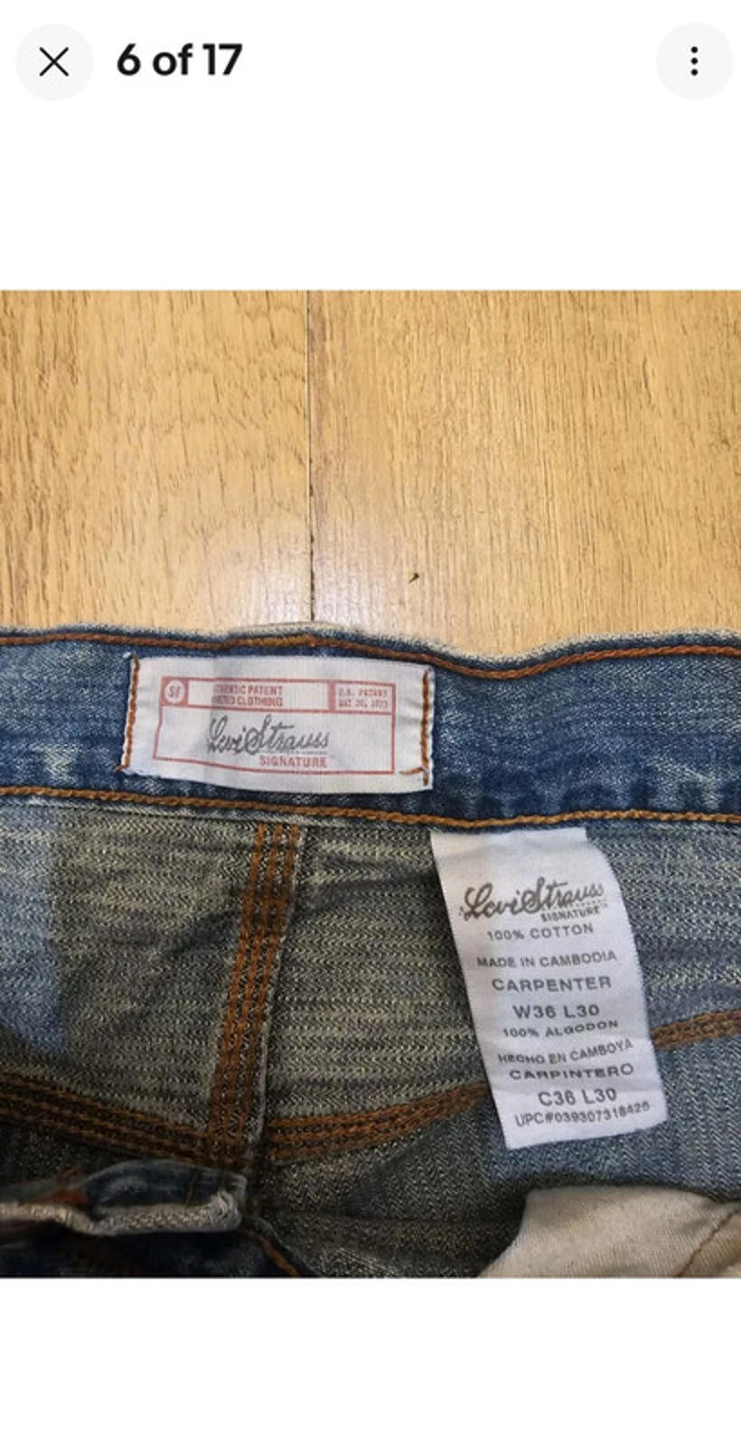 Levi's Vintage Blue Jeans Signature Carpenter Fit - W36/30L