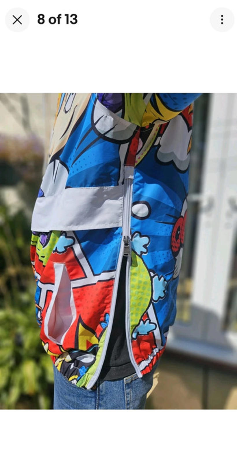 Rare Members Only X Nickelodeon Pullover 1/2 Zip Windbreaker Jacket/Anorak - L
