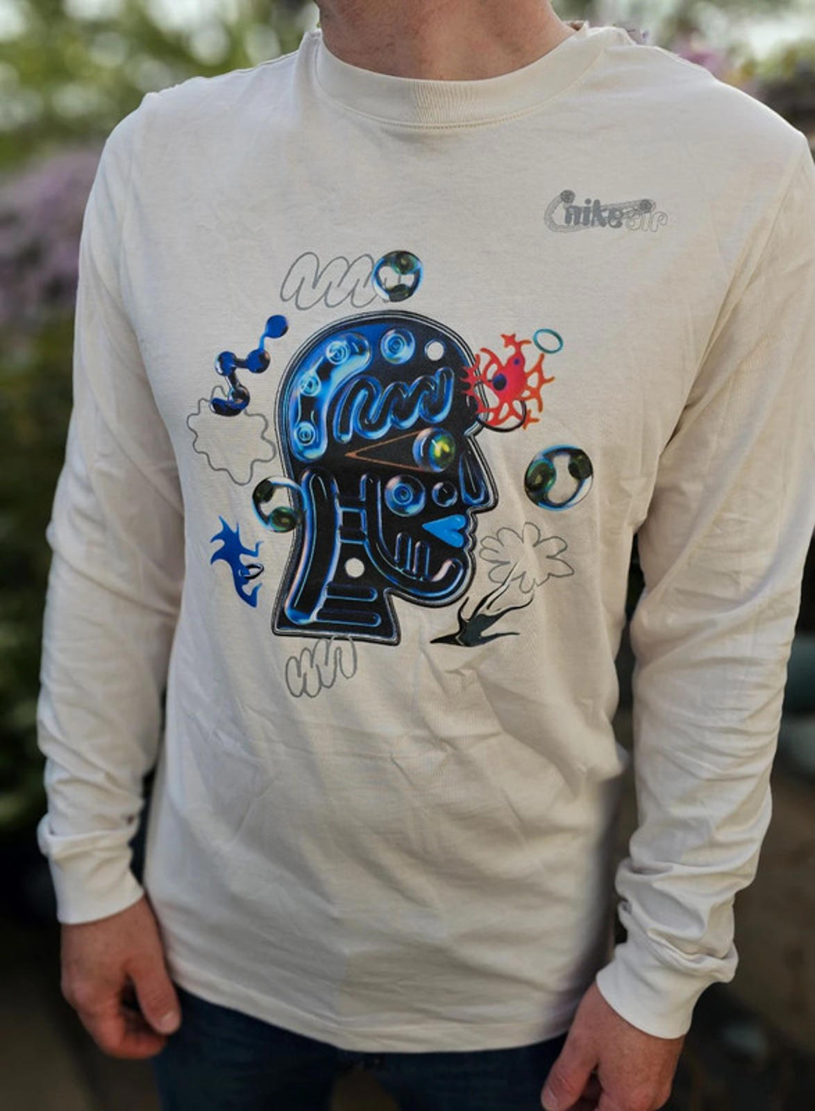 Nike Air Long Sleeve Printed Graphic T-Shirt New WIth Tags - L/Large**