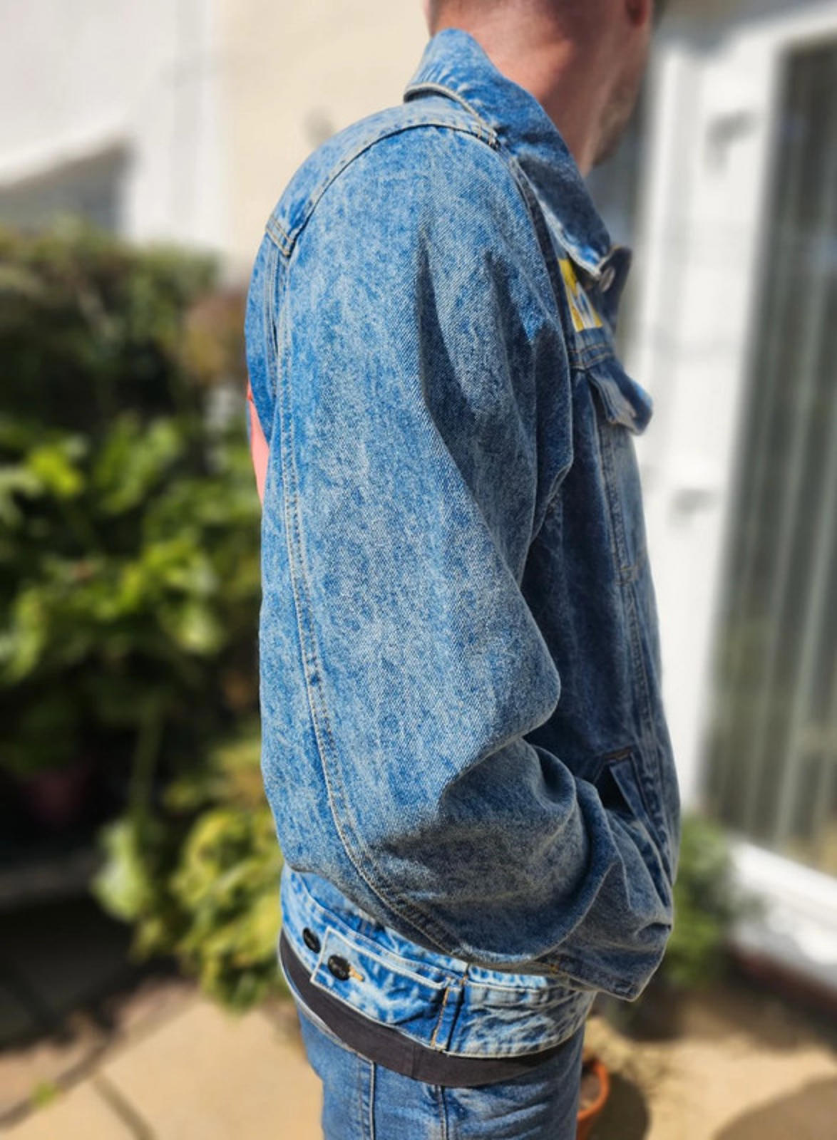 Rare Members Only X Nickelodeon X Sponge Bob Denim Jacket - L/Large