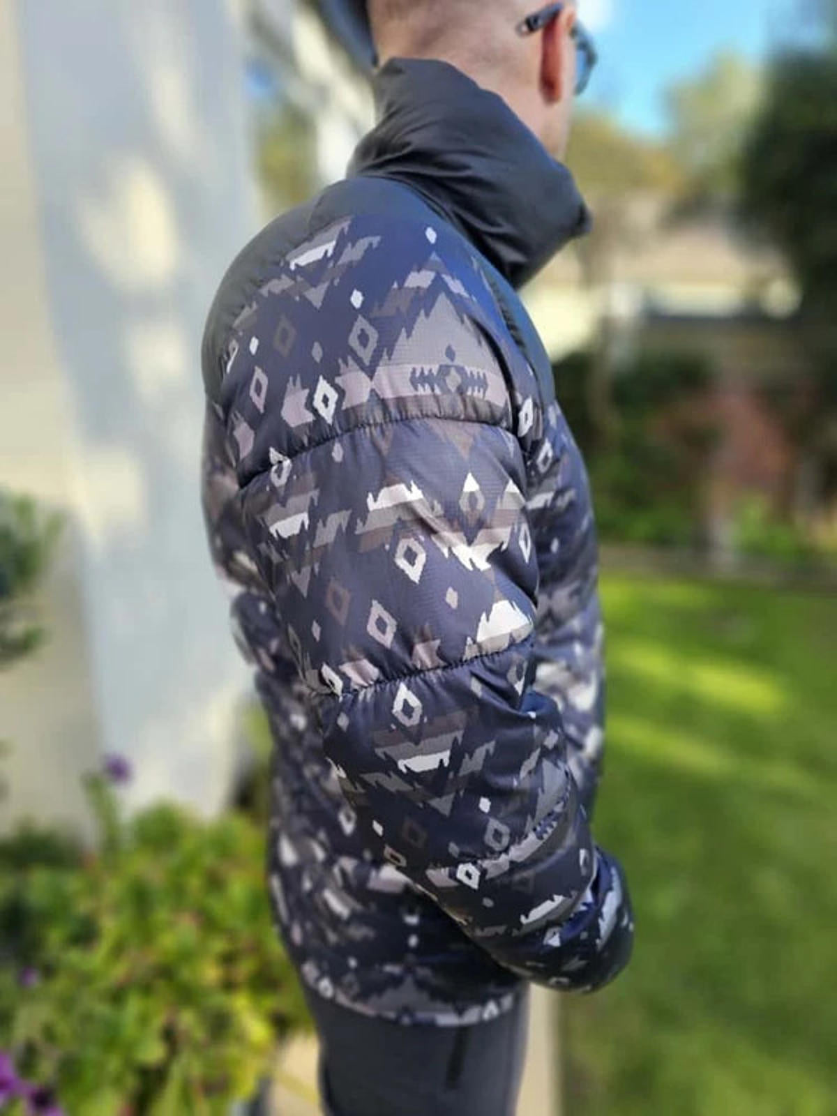 Columbia Aztec Full Zip Black Oversize Puffer Jacket - S/Small M/Medium