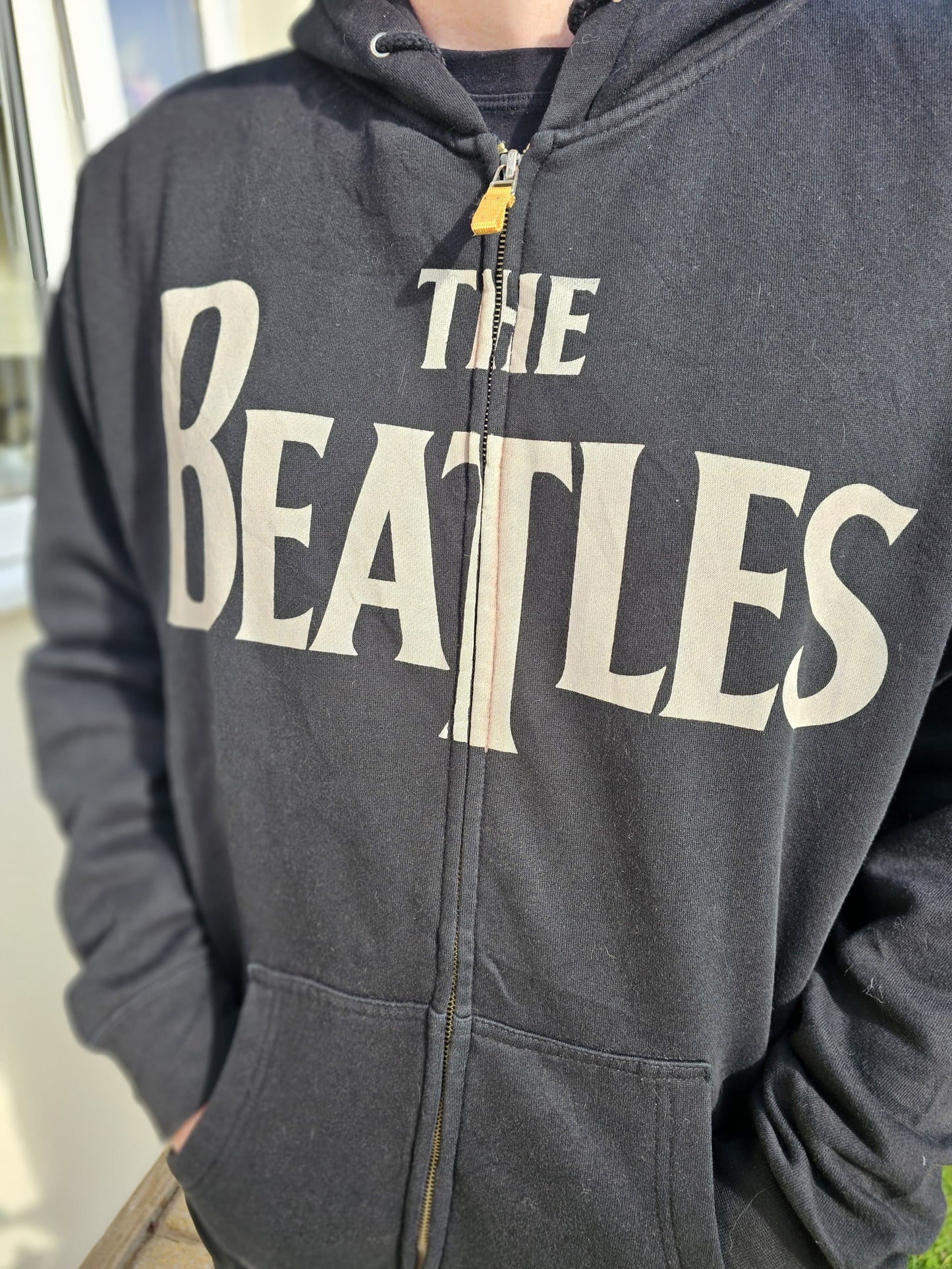 The Beatles Abbey Road Black Full Zip Up Hoodie - XL/Extra Large