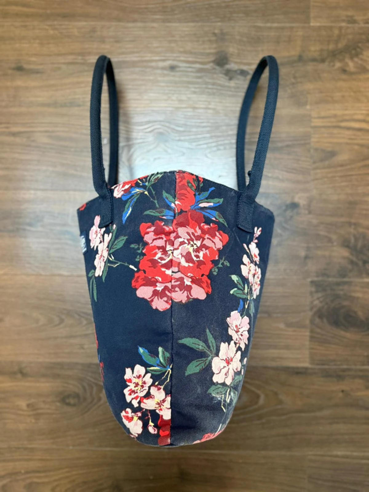 Joules Womens Floral/Flower/Botanical Print Shoulder Tote Bag - Navy/Multicolour