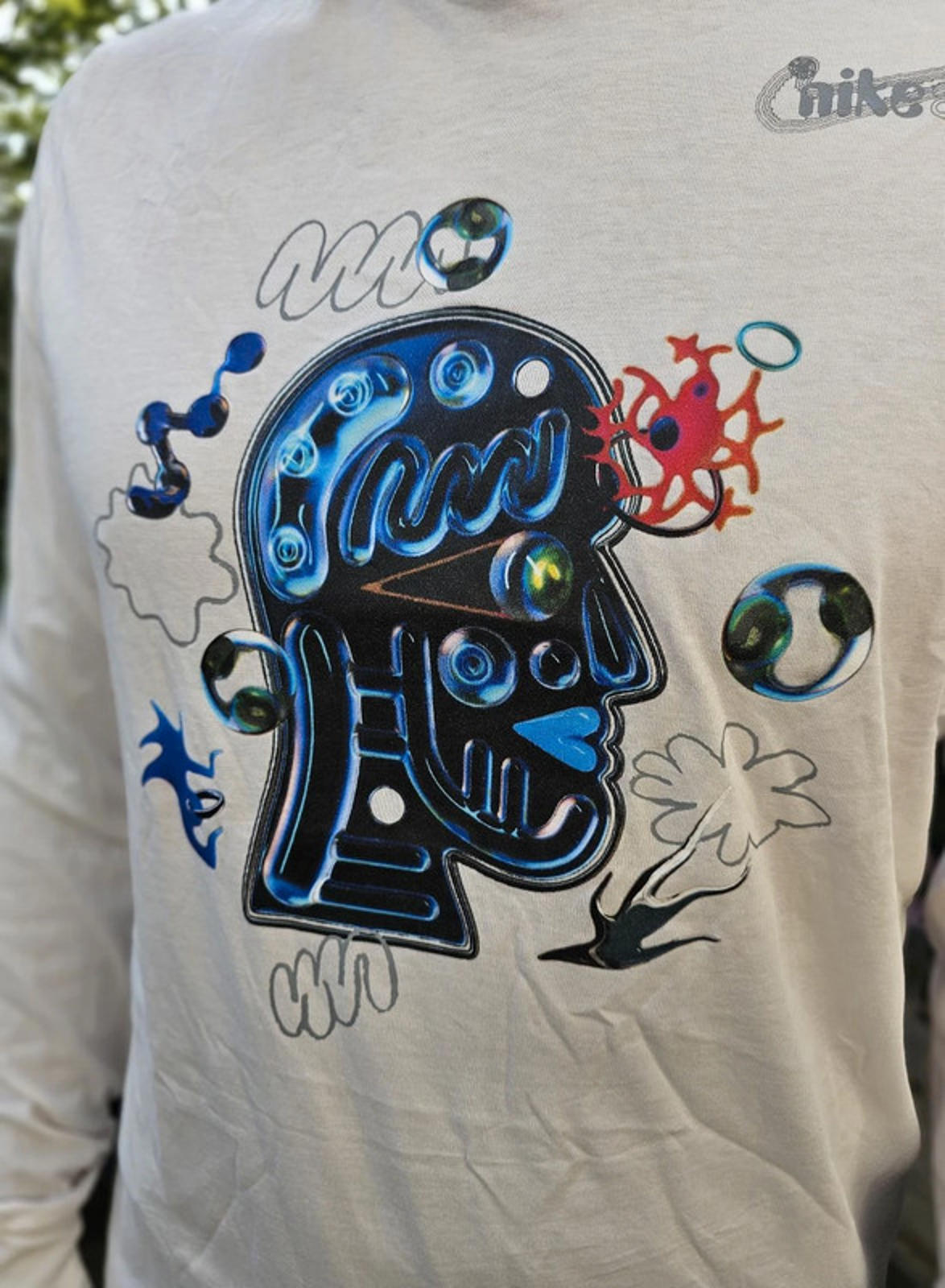 Nike Air Long Sleeve Printed Graphic T-Shirt New WIth Tags - L/Large**