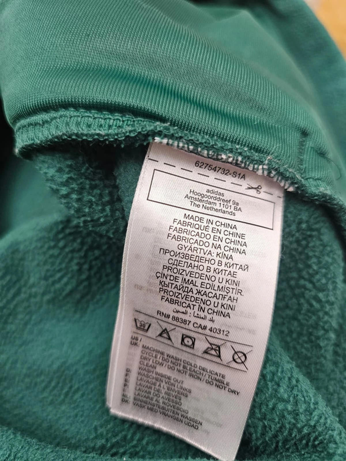 Adidas Originals Snap Button Pullover Fleece Jumper - M/Medium - Green/Purple