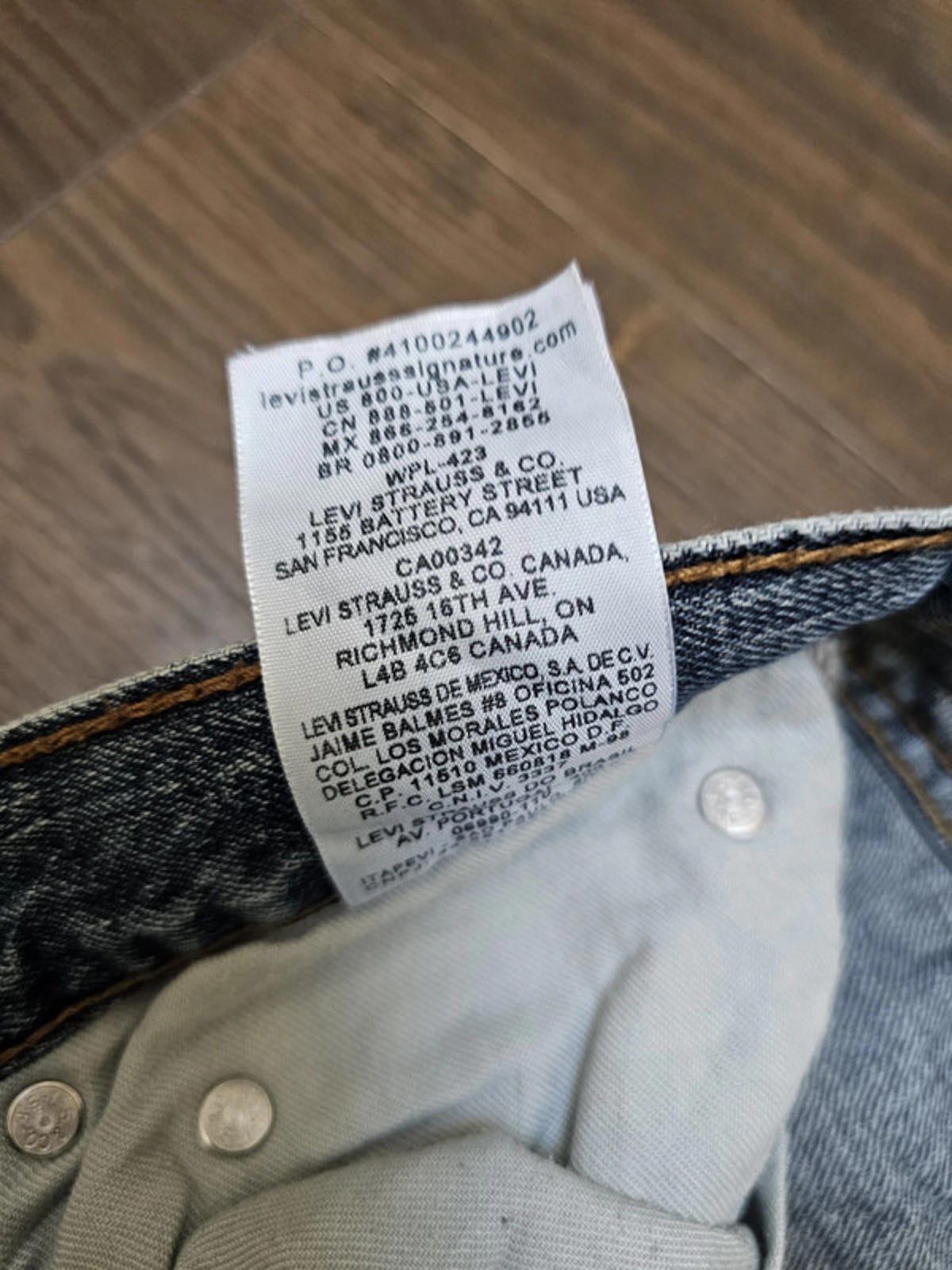 Levi's Mens Blue Jeans Relaxed Fit W33/29L Denim Trousers Bottoms