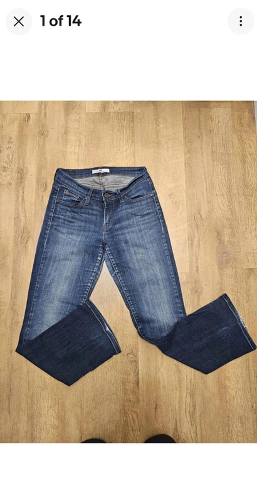 Levi's Womens Blue Jeans 529 Curvy Boot Cut Fit - W27/30L