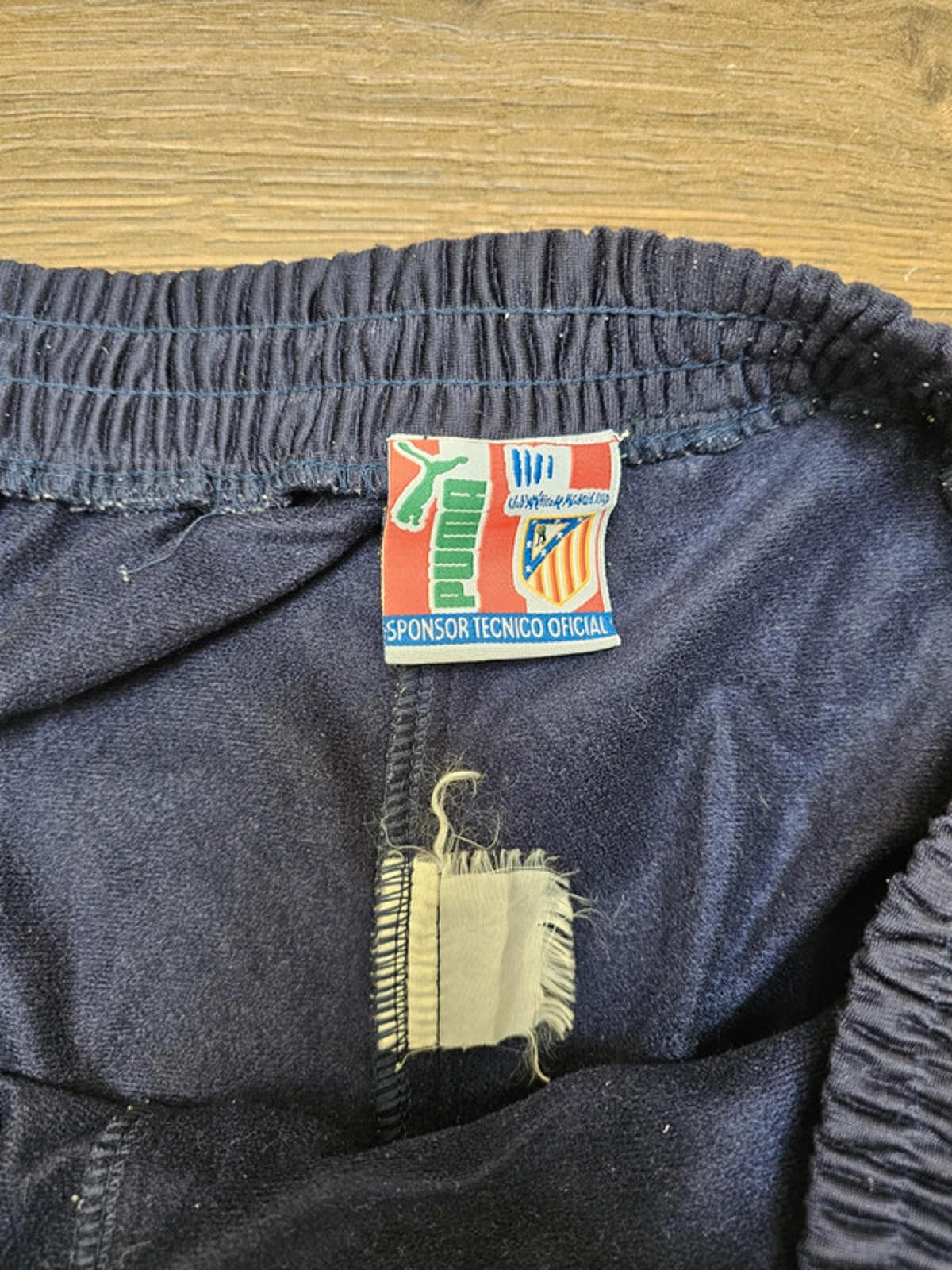 Vintage Atletico Madrid Puma Tracksuit Bottoms/Joggers/Trackies - L/Large 90s