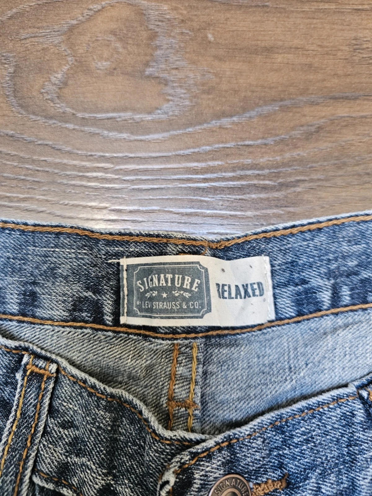 Levi's Mens Blue Jeans Relaxed Fit W33/29L Denim Trousers Bottoms