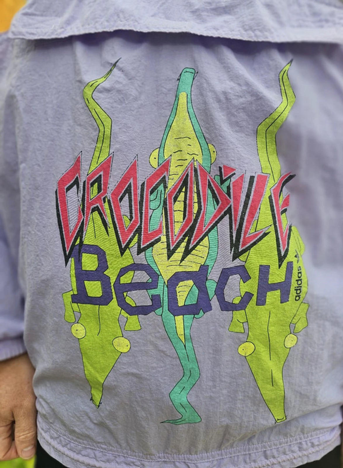 Vintage Adidas Crocodile Beach 1/2 Zip Windbreaker Track Jacket - XL/Extra Large