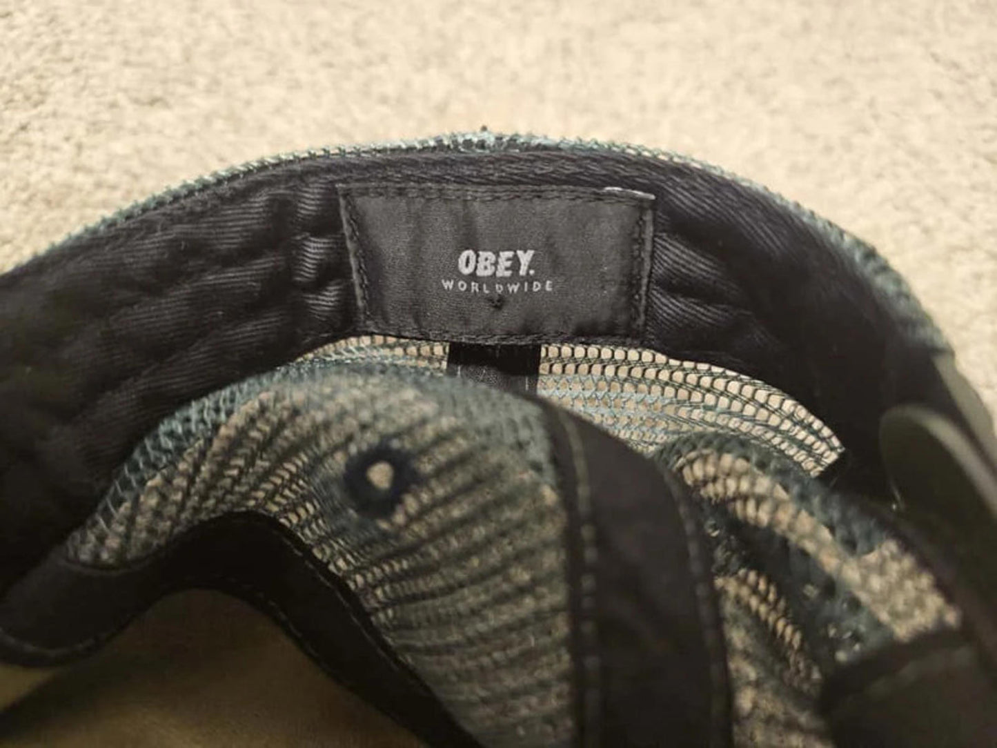 OBEY Worldwide Camo Trucker Style Cap/Hat - One size - Adjustable - mens/womens