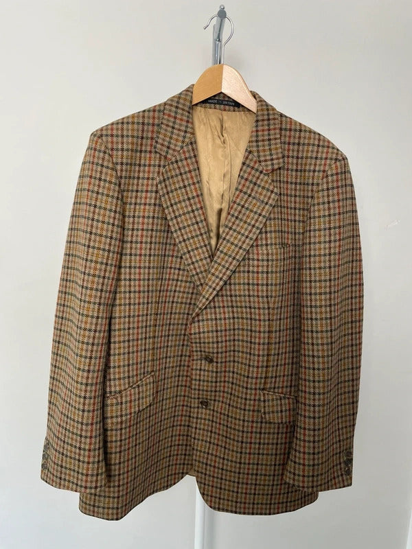 John G Hardy Made In Britain All Wool check Sports Jacket Country Blazer 42