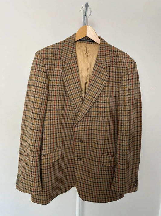 John G Hardy Made In Britain All Wool check Sports Jacket Country Blazer 42
