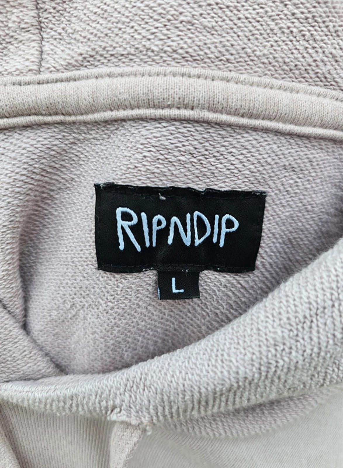 Awesome Off Pink Oversize RipnDip Pullover Hoodie L/Large Oversize Embroidered*