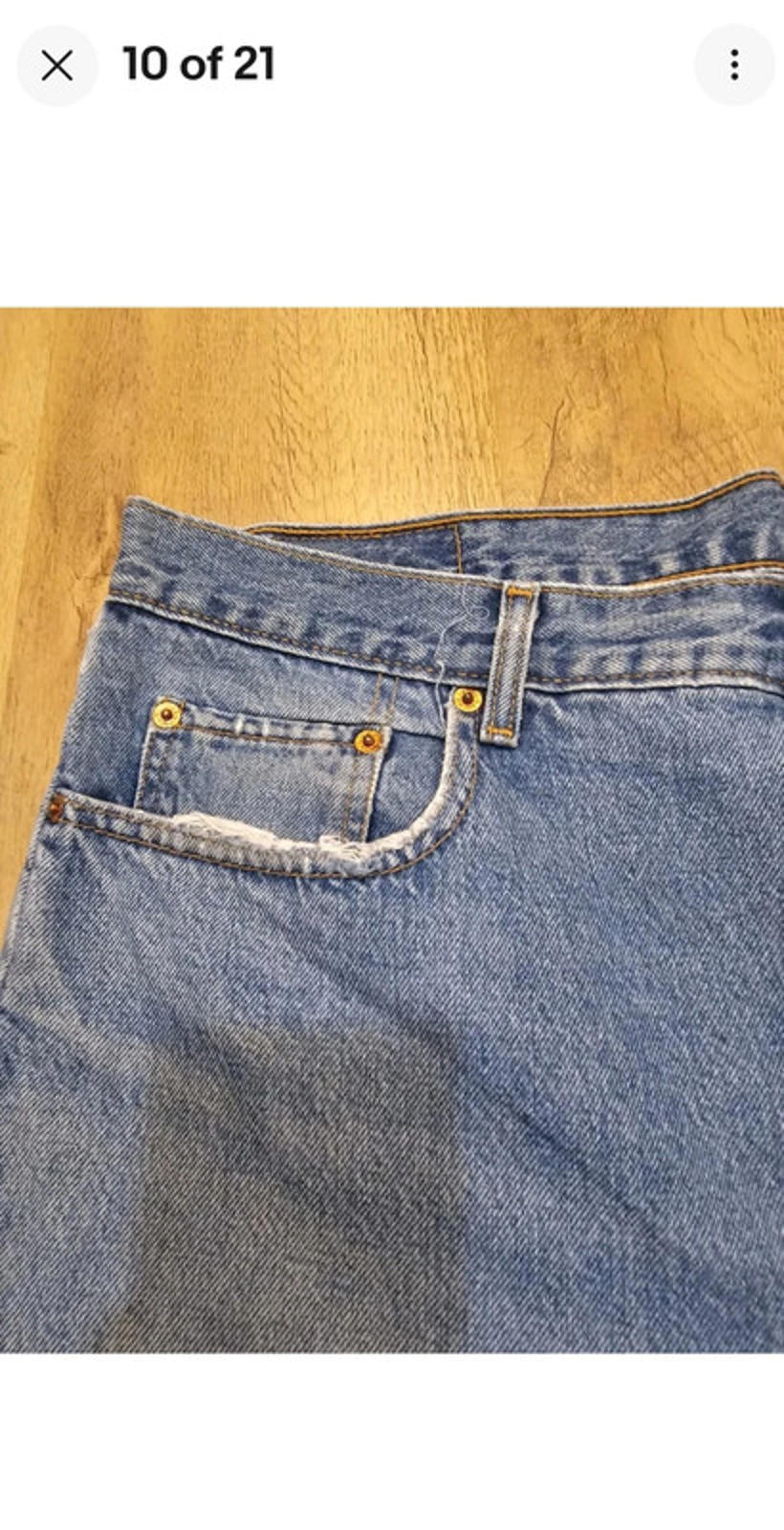 Levi's Vintage Orange Tab Blue Jeans 615 Straight Fit - W39/30L