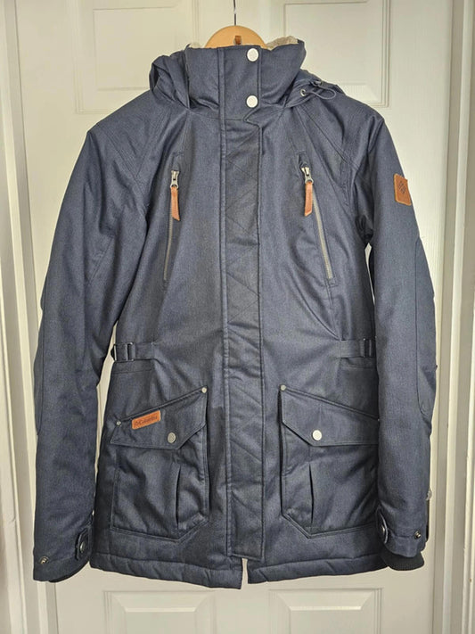 Columbia Womens Omni-Heat Reflective Full Zip Hooded Down Parka Jacket/Coat S