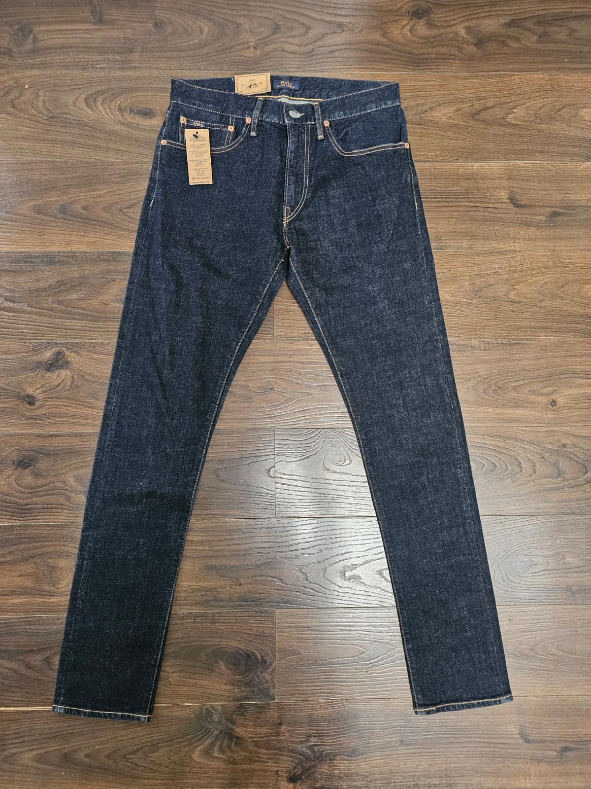 Polo Ralph Lauren Mens Dark Blue Slim Fit Zip Fly Jeans - W30/L34 - NWT