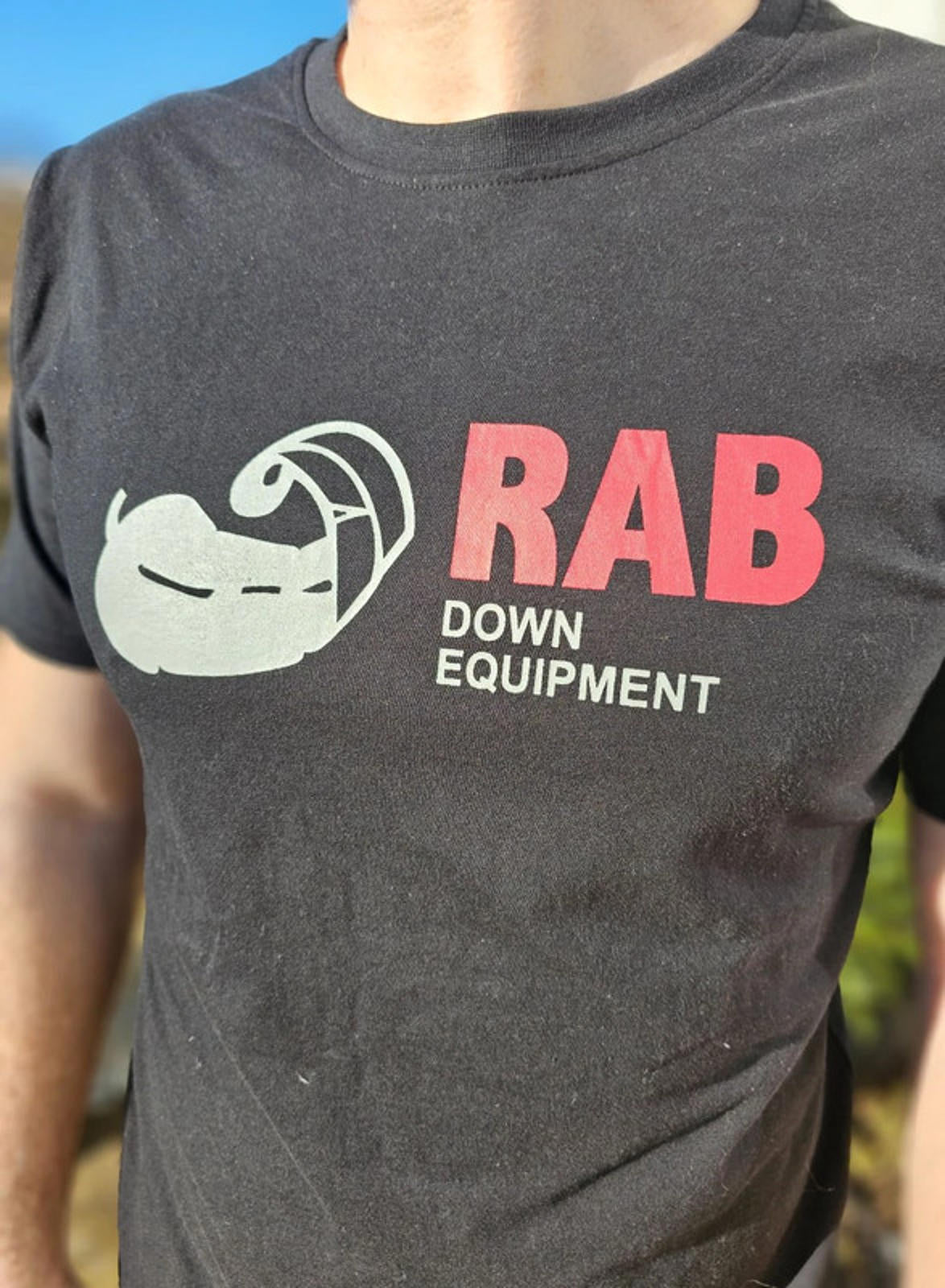 Rab Short Printed Down Equipment Sleeve T-Shirt Black - M/Medium