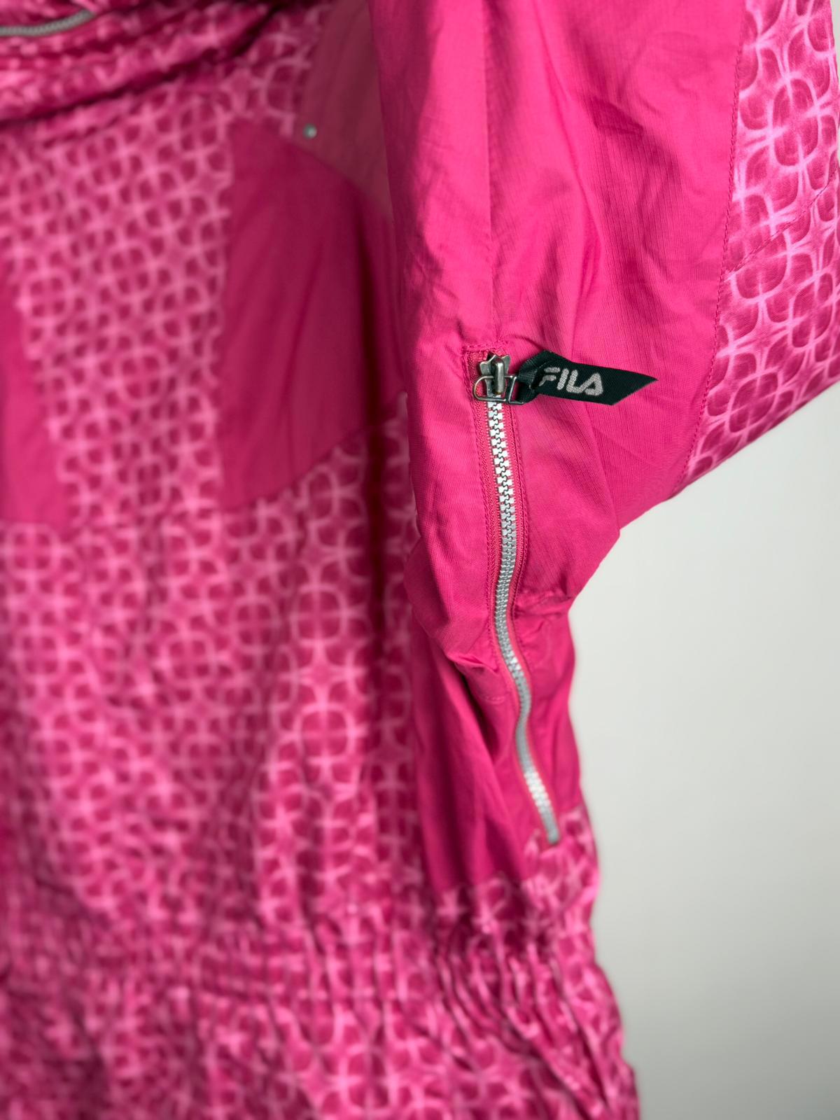 Fila Womens Vintage 90's Full Zip Thermal Hooded Ski/Snowboarding Coat/Jacket -