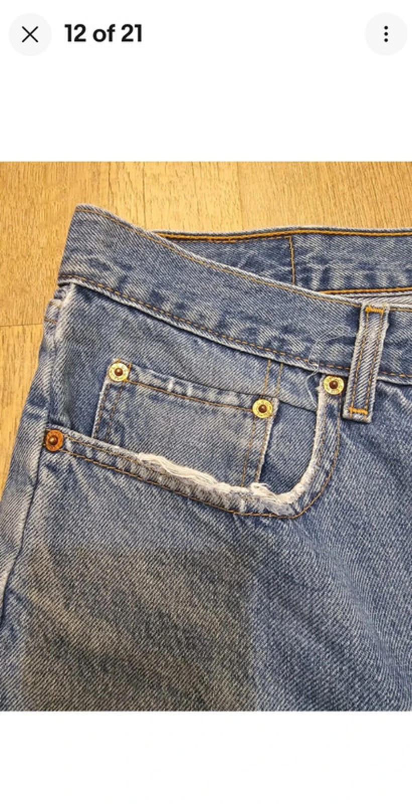 Levi's Vintage Orange Tab Blue Jeans 615 Straight Fit - W39/30L