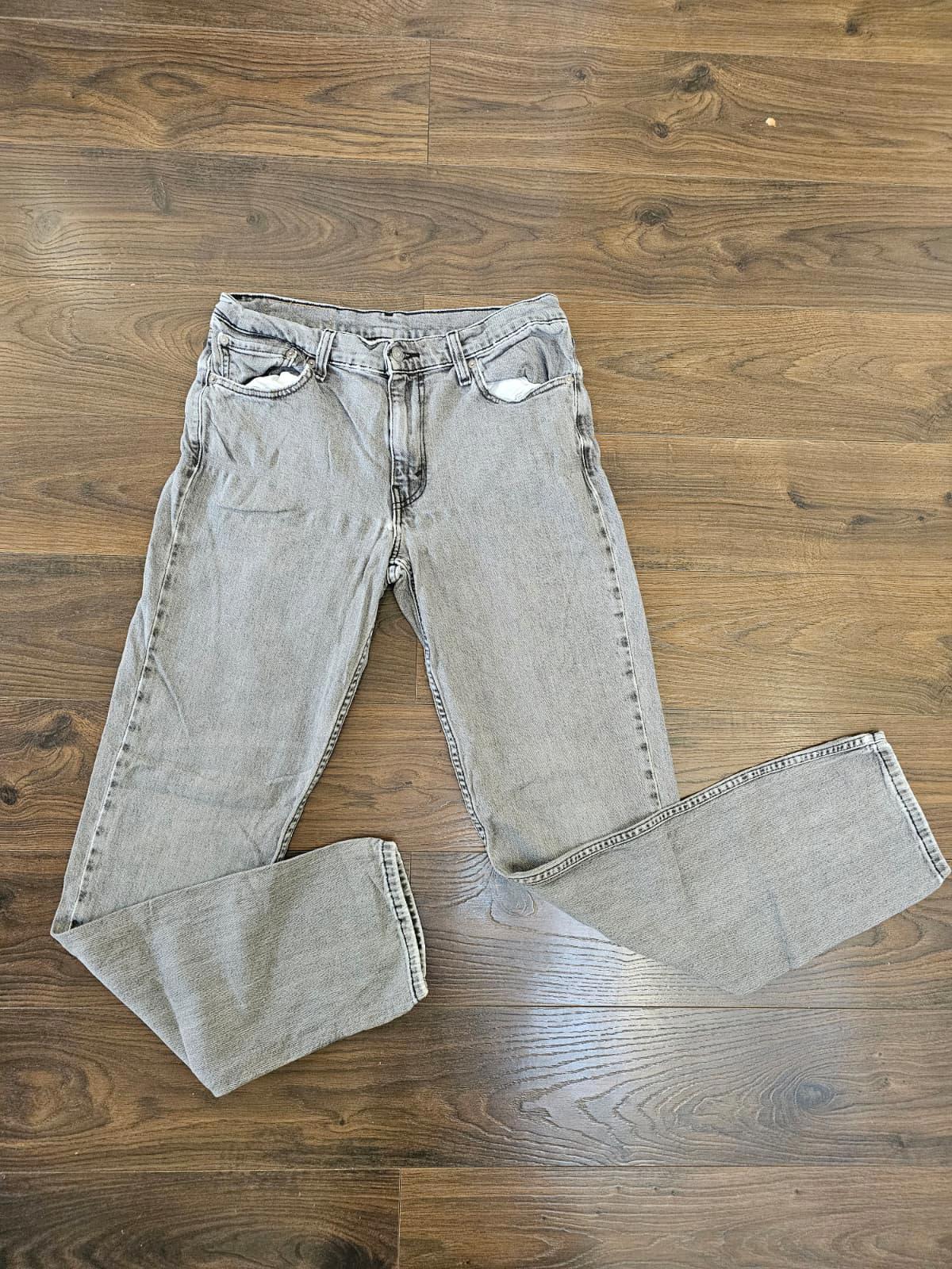 Levi's Mens Grey Jeans 511 Slim Fit - W32/34L - Denim Trousers Bottoms